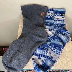 Acorn Versafit Fleece Socks 2 pair XL Grey Blue